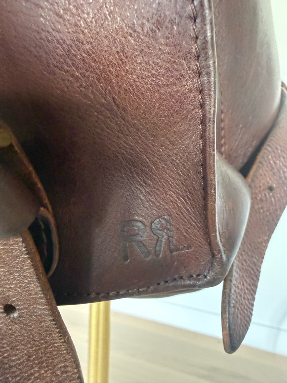 Double RL RRL & Co. Original Riley Rucksack Heritage Leather Backpack - Picture 2 of 13